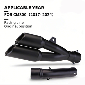 Tubo de Escape para Motocicleta Rebel <span class=keywords><strong>500</strong></span> 300 CM500 CM300 CMX500 CMX300 2017 - 2023 - Product Image 3