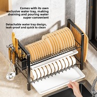 Respectueux de l'environnement sous l'évier multifonctionnel bol armoire cuisine support de rangement comptoir égouttoir porte-baguettes