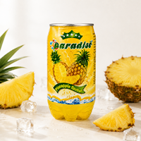 Boisson gazeuse pétillante aromatisée à l'ananas, faible en sucre, 330 ml, en bouteille, faible en gras, faible MOQ, prix d'usine