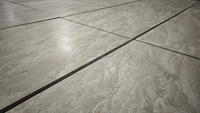 Finition en cuir naturel antidérapant moderne Dalle de marbre beige crème omanais Carreaux de piscine extérieure sur mesure Surface polie