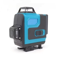 Kit combiné de niveaux laser 4D 16 lignes vertes, professionnel, pour l'extérieur et l'intérieur, pour l'usine