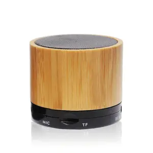 Venta caliente portátil inalámbrico mini de madera de bambú, Altavoz Bluetooth