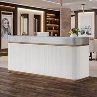 Comptoir de réception personnalisé, design moderne et luxueux, pour hôtel, hall, bureau, spa, caisse, salon de beauté
