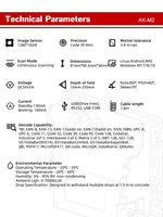 Marque ATEK 2D PDF417 Code QR Décodage de codes-barres haute performance dans le lecteur de codes-barres intégré pour système Android