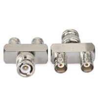 Adaptateur BNC BNC 1 mâle vers 2 femelles Y Splitter Adaptateur coaxial audio - 2 sorties BNC pour SDI, HD-SDI, CCTV, séparateur vidéo