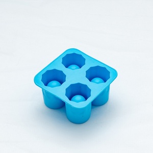 4 Khoang Cup Hình Silicone <span class=keywords><strong>Ice</strong></span> Cube Khuôn - Product Image 1