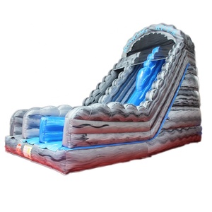 Sea World Piscine aquatique gonflable avec toboggan aquatique et toboggan sec, Château gonflable commercial, Toboggan géant gonflable à obstacles - Product Image 6