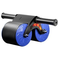 Rouleau Abdominal Silencieux à Rebond Automatique pour Exercices Abdominaux à Domicile, Équipement de Fitness pour Hommes et Femmes