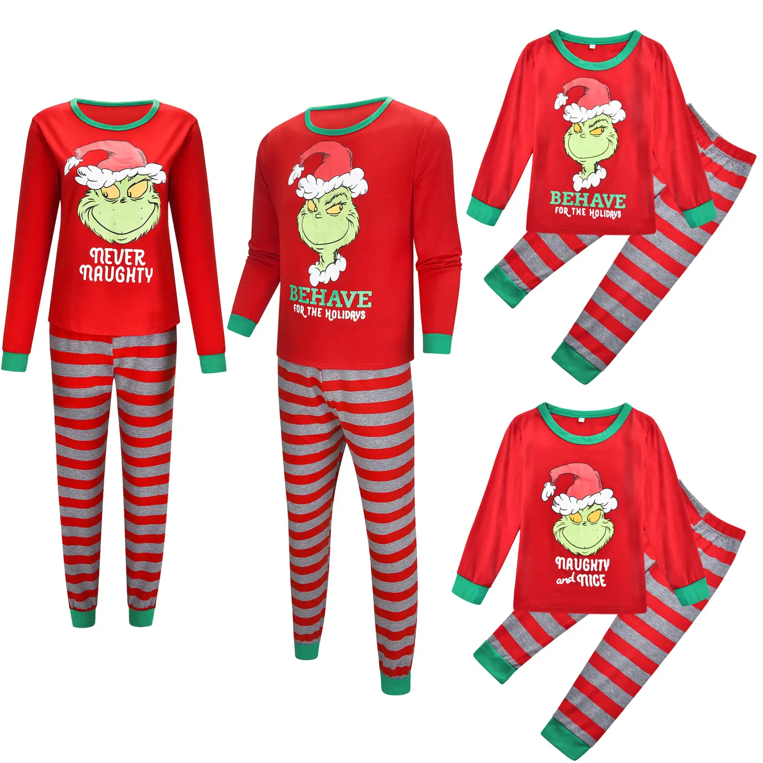 2524 Kerst Familie Bijpassende Pyjama Set Volwassen Kid Familie Bijpassende Kleding Top + Broek Xmas Nachtkleding Pj 'S Baby Kleding set