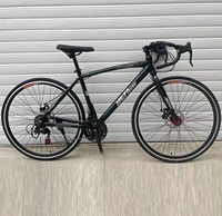 Vélo de course sur route de haute qualité, en aluminium et fibre, 21 vitesses, 700C, en acier haute teneur en carbone, pour hommes