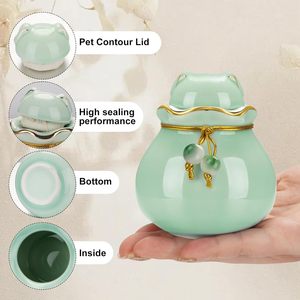 Urne commémorative miniature <span class=keywords><strong>personnalisée</strong></span> en <span class=keywords><strong>céramique</strong></span> pour cendres de chat ou de chien, petite boîte décorative pour cendres funéraires - Product Image 5
