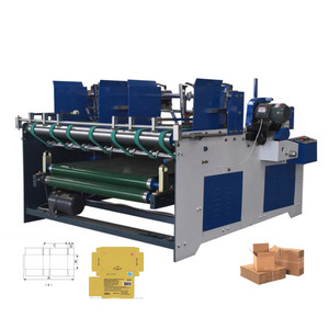Máquina de encoladora de carpetas de cajas corrugadas tipo ajuste a presión semiautomático de dos piezas - Product Image 5