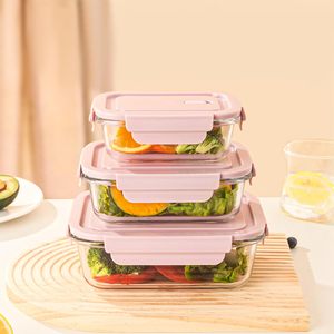 Pot de conservation alimentaire moderne en verre borosilicate de haute qualité, carré, compatible micro-ondes, sans BPA, écologique, avec couvercle à clapet - Idéal pour le camping - Product Image 4