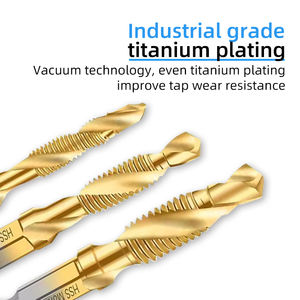 Tarauds de machine en titane HSS Tarauds filetés à flûte spriale m3m4m5m6m8 pour foret vis machine à vis Filetage métrique Taraud forets - Product Image 4