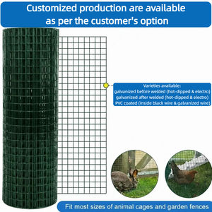 <span class=keywords><strong>Grillage</strong></span> soudé en PVC vert <span class=keywords><strong>de</strong></span> 48'' x 50' 1/4 pouce, calibre 19, pour clôture <span class=keywords><strong>de</strong></span> jardin et maison - Product Image 3