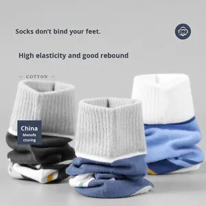 Vente en gros de chaussettes <span class=keywords><strong>100</strong></span>% <span class=keywords><strong>coton</strong></span> <span class=keywords><strong>pour</strong></span> hommes Chaussettes athlétiques respirantes anti-odeur en lot de 6 paires - Product Image 6