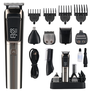 Cortadora <span class=keywords><strong>de</strong></span> <span class=keywords><strong>Pelo</strong></span> Eléctrica Inalámbrica 6 en 1, Resistente al Agua, Recortadora <span class=keywords><strong>de</strong></span> Barba, Bigote y Vello Corporal, Kit <span class=keywords><strong>de</strong></span> Aseo Todo en Uno <span class=keywords><strong>para</strong></span> <span class=keywords><strong>Hombres</strong></span> - Product Image 1