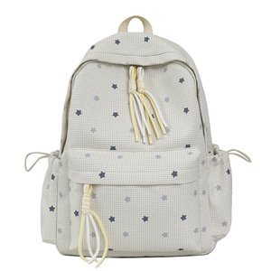 New fresh cute <b>backpack</b> with polka dots lightweight <b>large</b> capacity <b>Backpacks</b> - Product Image 6