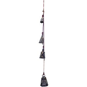 PARIJAT artisanat carillons éoliens en fer violet 4 cloches suspendues pour la maison balcon salon jardin décoratif son Kutch - Product Image 4