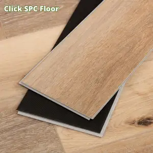 Customized waterproof 4mm 5mm 7mm Plastic pvc vinyl plank 2G 5G aqua buckle uniclic click lock valinge unilin spc flooring