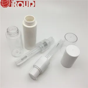 Empty 35ml 50ml 60ml Plastic Baby Powder Talcum Bottles With Pump Sprayer For Personal Care For Screen Printing