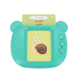 Lecteur de cartes flash bilingue anglais-arabe, jouet éducatif précoce pour enfants - Product Image 5