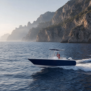 Produttore di Barche: Yacht da Pesca in Vetroresina da 24 Piedi (7,20m) con Consolle Centrale e Tettuccio, <span class=keywords><strong>Traghetto</strong></span> da Pesca - Product Image 2