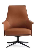 Chaise pivotante en bois d'eucalyptus avec plateau en contreplaqué courbé pour bureau ou salon, accessoire de mobilier