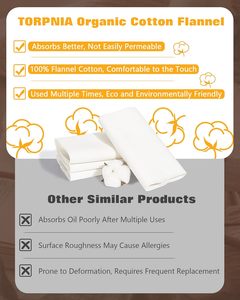 2 Pcs Coton Biologique Flanelle Huile de Ricin Pack Wrap Réutilisable Huile de Ricin Compresse pour Foie Detox Huile de Ricin Coussinets Abdomen Articulations - Product Image 5