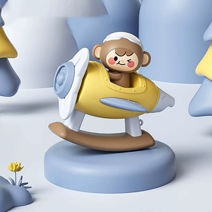 Silbato de juguete con forma de avión de mono de dibujos animados al por mayor para niños - Product Image 2