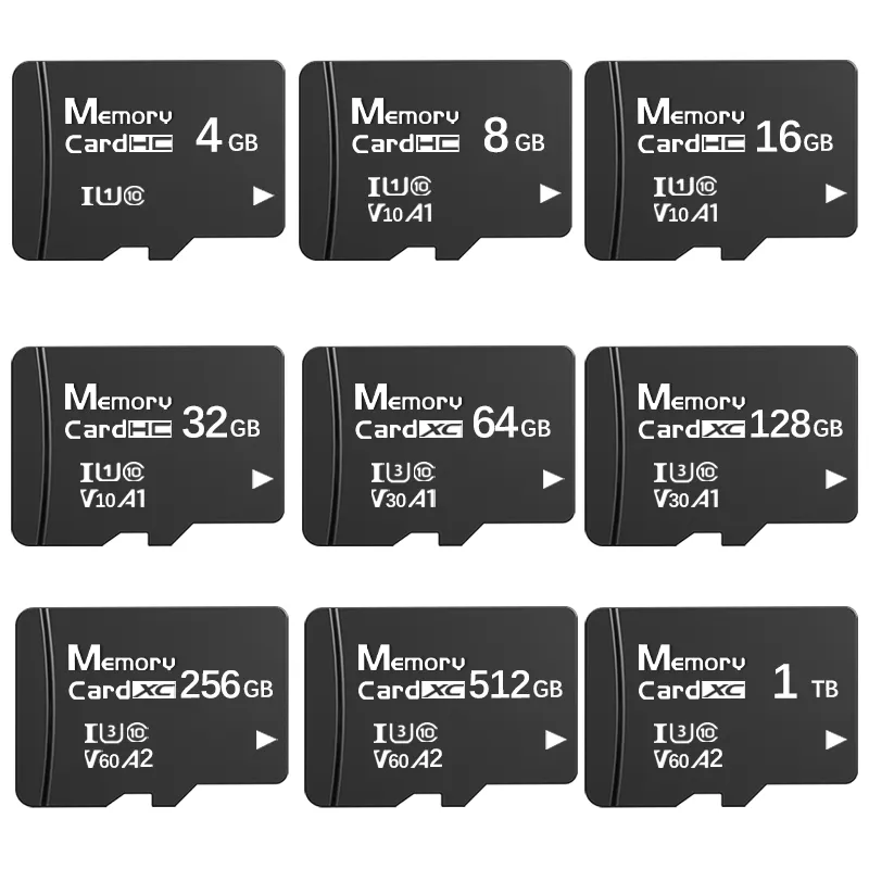Fábrica 100% Tarjeta SD original 128GB 32GB 256GB 16G 400GB Tarjeta SD/TF Clase 10 A1 Tarjeta de memoria