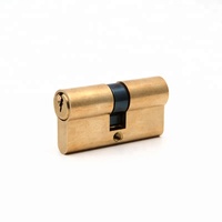 Cylindre de serrure de porte en laiton de haute qualité, profil européen 54 mm, double ouverture
