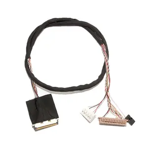 Shenzhen sino-media 10 30 60 pin connector auo lcdls lvds cable for lcd monitor lcd panel