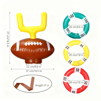Jeu de lancer de cerceaux gonflables - Divertissement amusant et engageant - Rendez votre événement inoubliable - Parfait pour les fêtes à thème