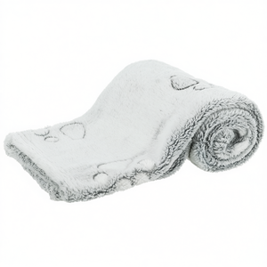 Nando Blanket 75 50 Cm Light Grey Pet Soft Fleece Throw For Cats Dogs Cozy Bedding - Product Image 2