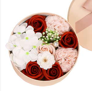 "Factory custom printed luxury cardboard heart round shaped wedding candy chocolate packaging cylinder gift flower box "