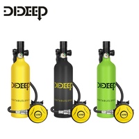 Tanque de Buceo DIDEEP Ligero de 1L, Cilindro de Aire de Alta Presión de Aluminio para Buceo, Certificado CE, 2.5kg, Precio de Fábrica