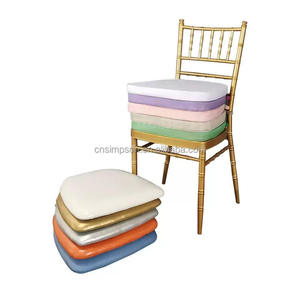 Silla para Fiestas de Boda en Dorado con Estilo Moderno, Muebles Metálicos con Cojín para Comedor en Hoteles - Product Image 4