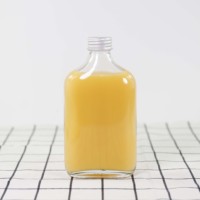Botellas de Vidrio de Alta Calidad de 120ml, 200ml y 250ml con Tapa Roscada para Bebidas, Envases Lisos para Almacenamiento de Bebidas