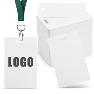 Tarjeta de Identificación de <span class=keywords><strong>PVC</strong></span> Impermeable Personalizada al por Mayor, Económica y de Alta Calidad para Uso en Hoteles, Tarjeta de Visita en Blanco para Eventos con Cordón - Product Image 1
