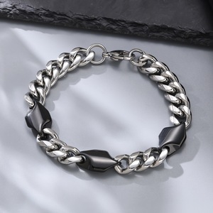 <span class=keywords><strong>Bracelet</strong></span> de <span class=keywords><strong>montre</strong></span> punk simple fait à la main, chaîne à maillons, <span class=keywords><strong>bracelet</strong></span> vintage en acier inoxydable, bijoux de mode pour femmes et hommes, vente en gros - Product Image 5