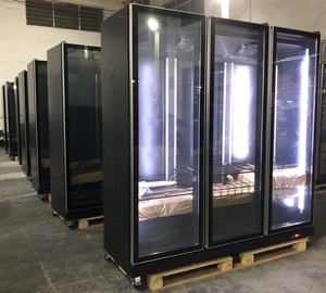 Enfriador Vertical de Bebidas con 3 Puertas de Vidrio para Supermercado, Exhibidor de Bebidas con Puerta de Vidrio, Refrigerador para <span class=keywords><strong>Coca</strong></span>-Cola y <span class=keywords><strong>Cerveza</strong></span> - Product Image 4