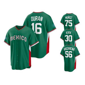 Camiseta Personalizada del Clásico Mundial de Béisbol 2026, Edición Local, Económica, Cosida, de Todos los Jugadores: 30 Kirk, 75 Muñoz, 16 Durán, 56 Arozarena - Product Image 3