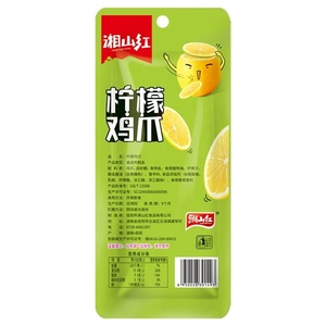 Vente en gros de produits à base de viande instantanés à saveur de <span class=keywords><strong>citron</strong></span> pattes de <span class=keywords><strong>poulet</strong></span> collation collations à la viande de Chine collation aux pieds de <span class=keywords><strong>poulet</strong></span> épicée - Product Image 4