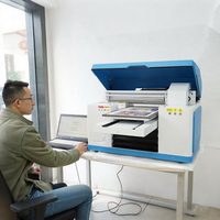 Impresora UV de Cama Plana de Alta Calidad para Pequeñas Empresas, Impresión A3 A4 para Carcasas de Teléfono, Pegatinas, Tarjetas de PVC Pequeñas, Tazas, Botellas