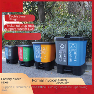 2 phần vòng nhựa chân-hoạt động thân thiện với môi thương mại ngoài trời sử dụng Thùng rác bin Thùng rác có thể ngăn tái chế bin - Product Image 3