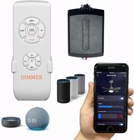 Contrôleur de ventilateur de plafond intelligent Tuya Smart Life, commande par application WIFI, interrupteur de vitesse, kit de télécommande, Alexa Google 120V/220V, hôtel