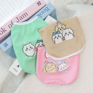 Pet Vest For <b>Dogs</b> Cats Cute Animal Print <b>Light</b> Green Brown Pink Polyester Breathable Summer Clothes Pullover Design - Product Image 2