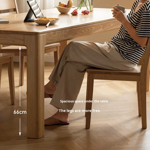 Hot Bán Hiện Đại Tối Giản Rắn Tro Gỗ Bàn Ăn Ghế Đặt Cho Văn Phòng Nhà Khách Sạn & Nhà Hàng Sử Dụng - Product Image 4