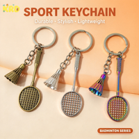 Porte-clés pendentif rétro en alliage métallique, breloque créative unique pour sac, souvenir de sport et de gym, cadeau en gros